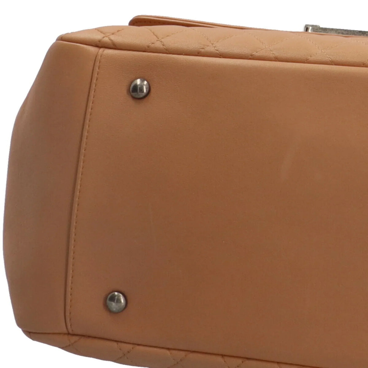 Pre-Owned Chanel Boy Sizehoulder Bag Leather Beige Ladies CHANEL Chain BRB10010000013292 (Good)