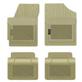 PantsSizeaver Custom Fit Floor Mats for Genesis G80 2021-2023 All Weather Protection -4 Piece Sizeet (Beige)