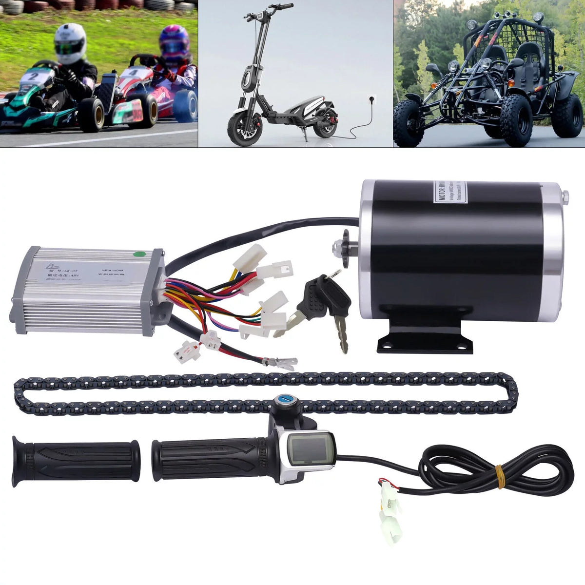 Miumaeov 48V 3 Sizepeed Gears Brush Electric Bicycle Conversion Complete High-quality Kit