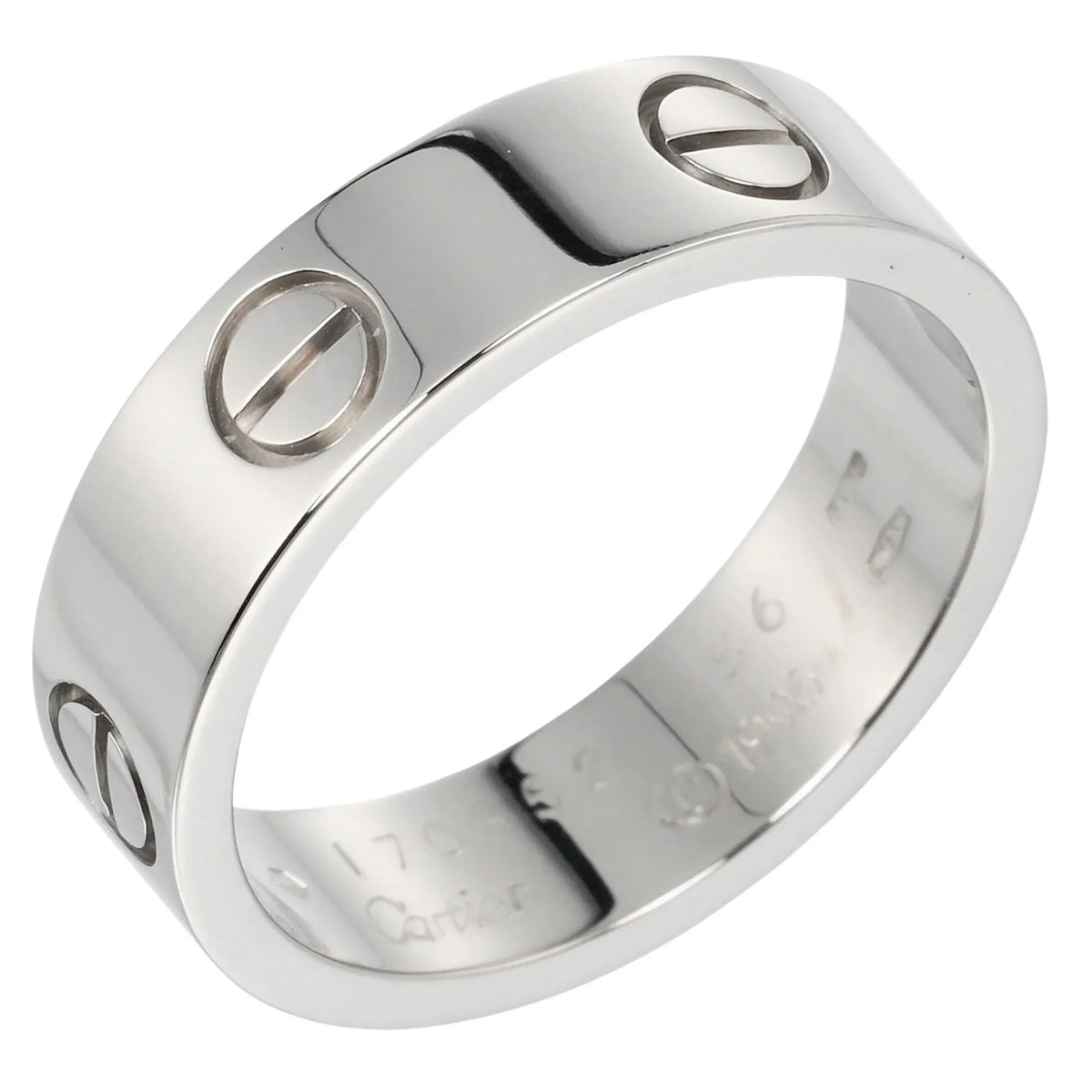 Pre-Owned Cartier CARTIER Love No. 15 Ring K18 WG Ivory Gold Approx. 7.9g I122924022 (Good)