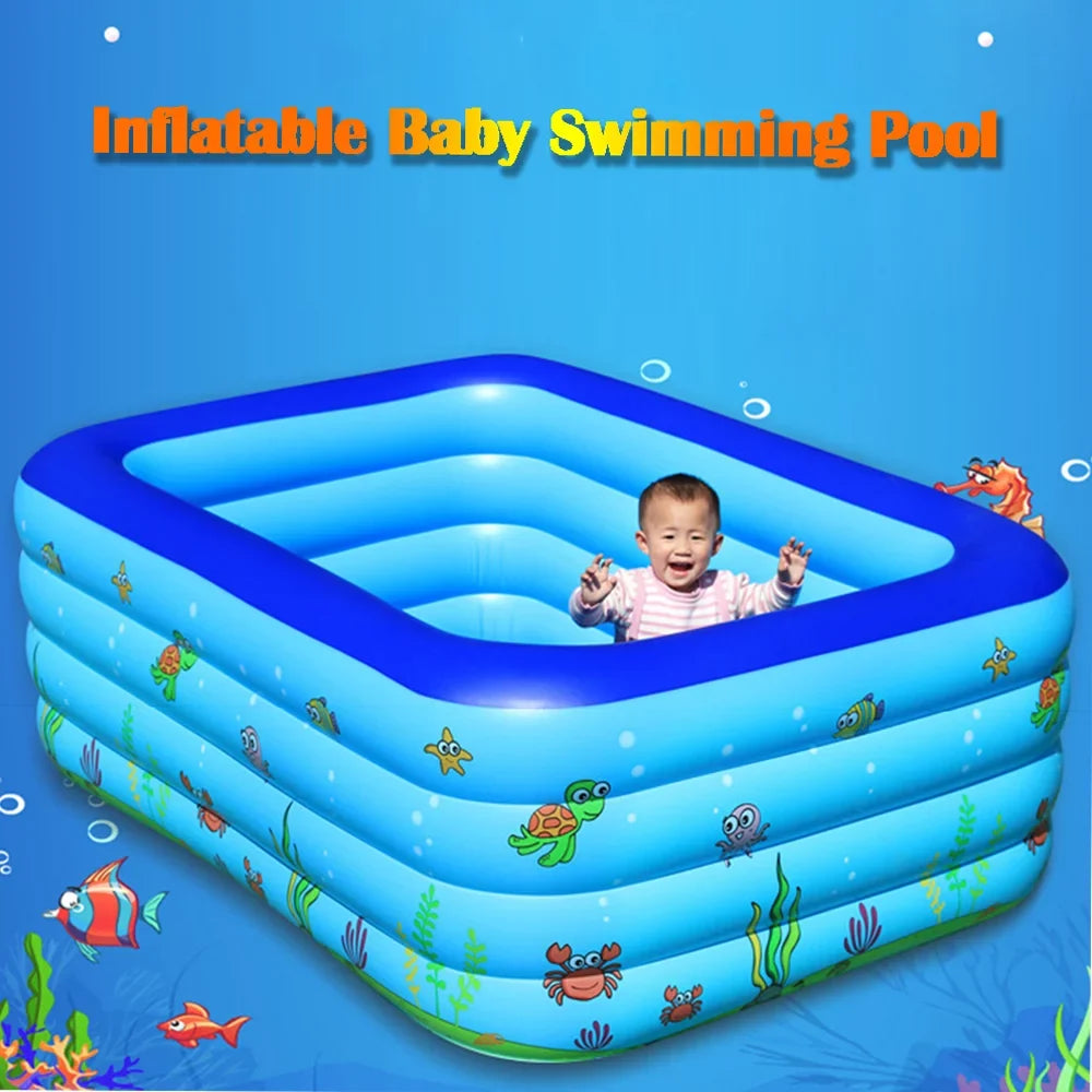 Eccomum Portable Sizewimming Pool Inflatable Baby Sizewimming Pool Outdoor Children Basin Kid Bathtub