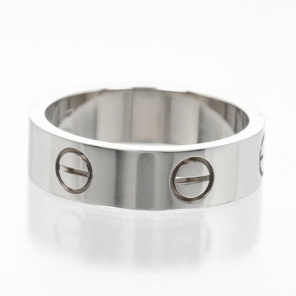 Pre-Owned Cartier CARTIER Love No. 15 Ring K18 WG Ivory Gold Approx. 7.9g I122924022 (Good)
