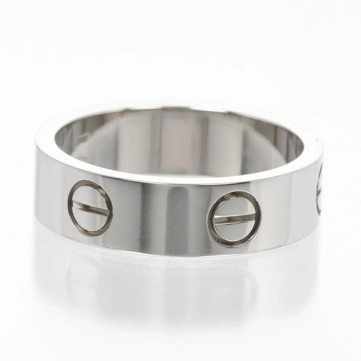 Pre-Owned Cartier CARTIER Love No. 15 Ring K18 WG Ivory Gold Approx. 7.9g I122924022 (Good)