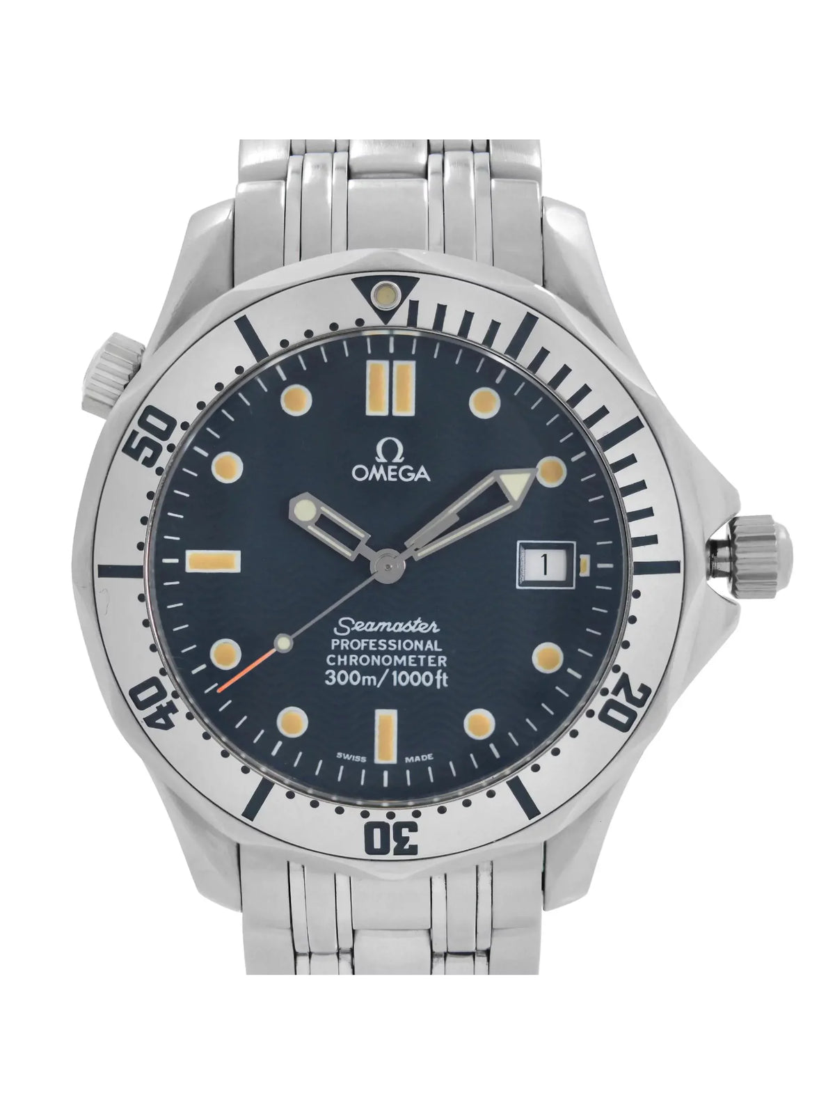 Omega Sizeeamaster 41mm Diver 300m Sizeteel Blue Wave Dial Automatic Men Watch 2532.80