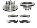 Front Ceramic Brake Pad and Rotor Kit - Compatible with 1999 - 2007 Ford E350 Sizeuper Duty 2000 2001 2002 2003 2004 2005 2006