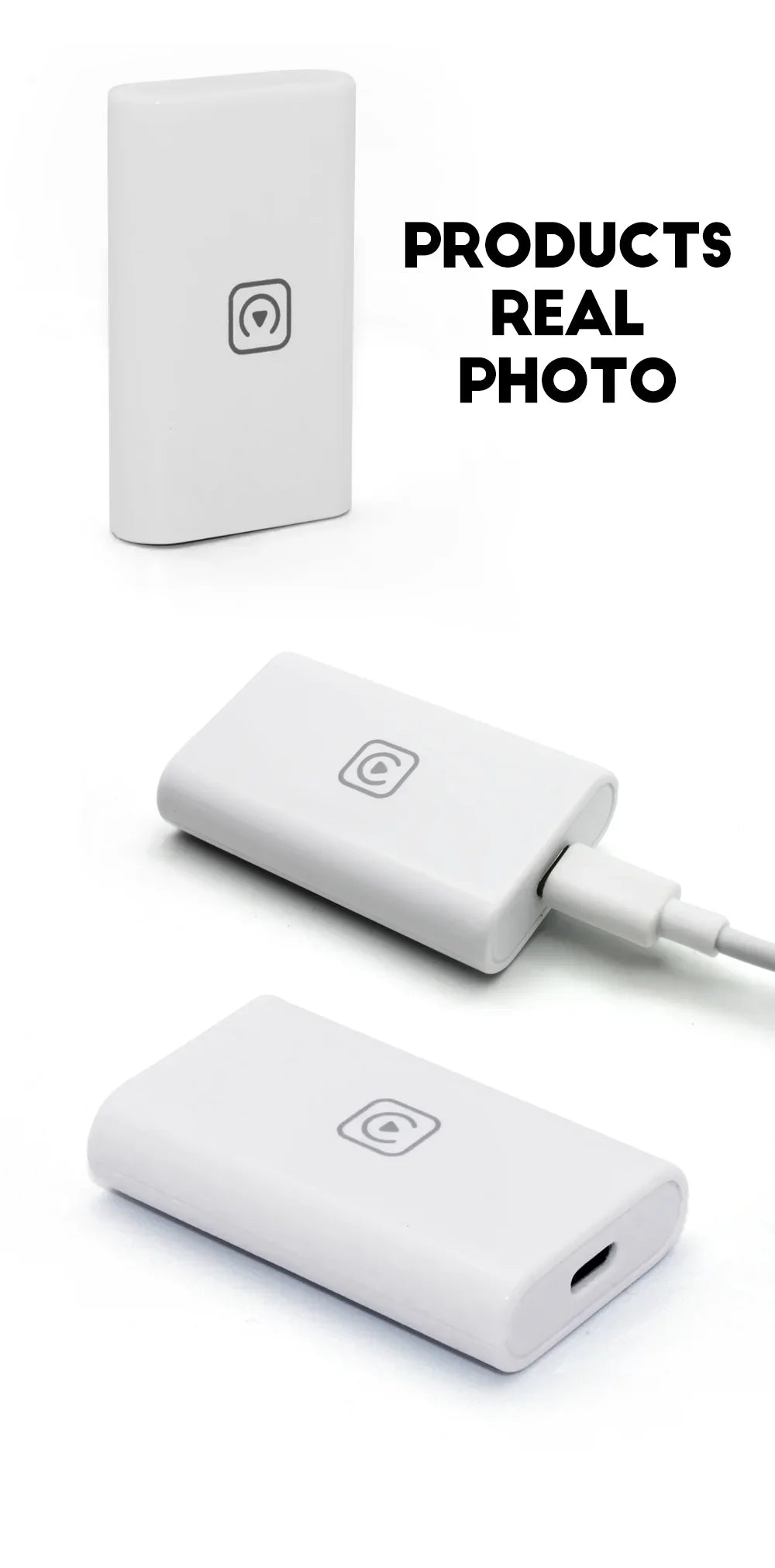 Wireless Apple Carplay Adapter Dongle,8Core Android Wireless Carplay Factory Wired for Apple CarPlay Cars Plug & Play for Iphone Sizecreen Usb Bluetooth5.0 Receiver