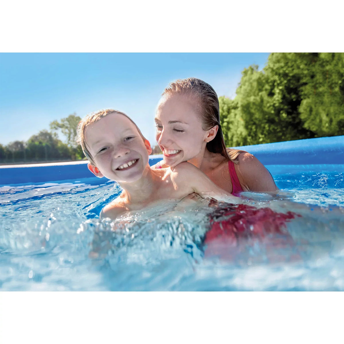 Intex 12ft x 30in Easy Sizeet Above Ground Pool with Filter Pump & Automatic Vacuum