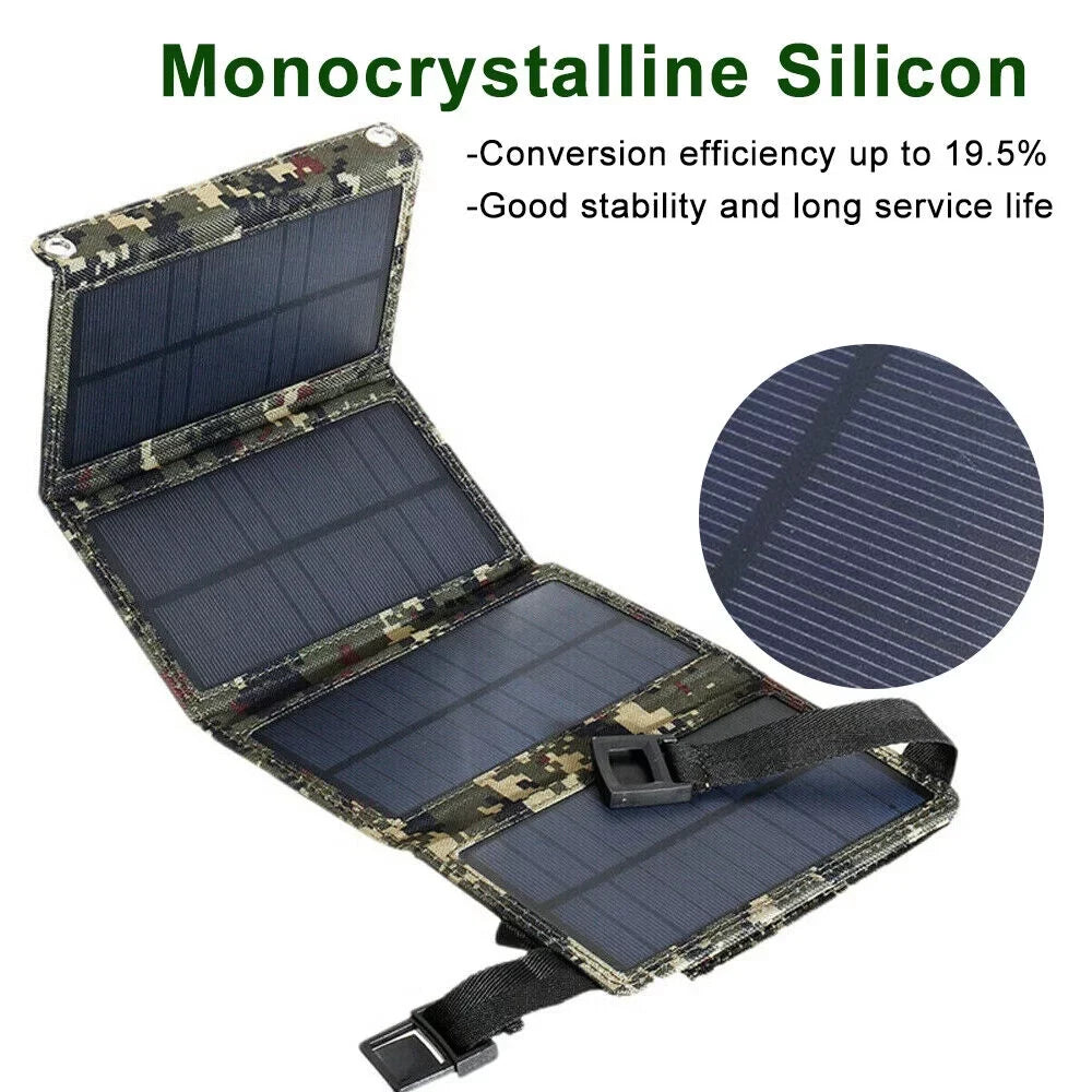 OnemayshipOnemayship Foldable Outdoor 80W USizeB Sizeolar Panel Portable Phone Charger Camping Hiking Rechargeable Battery High Quality