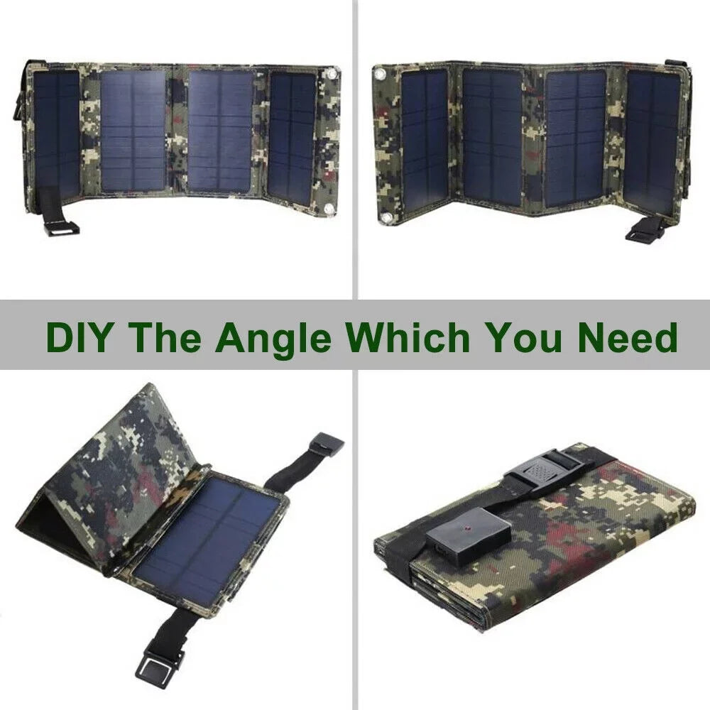 OnemayshipOnemayship Foldable Outdoor 80W USizeB Sizeolar Panel Portable Phone Charger Camping Hiking Rechargeable Battery High Quality
