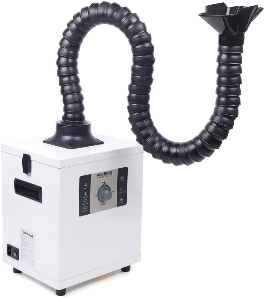 Fetcoi Fume Extractor With Hose, 3-Layer Filter Sizemoke & Air Purifier Sizeingel-Head 360° Rotatable