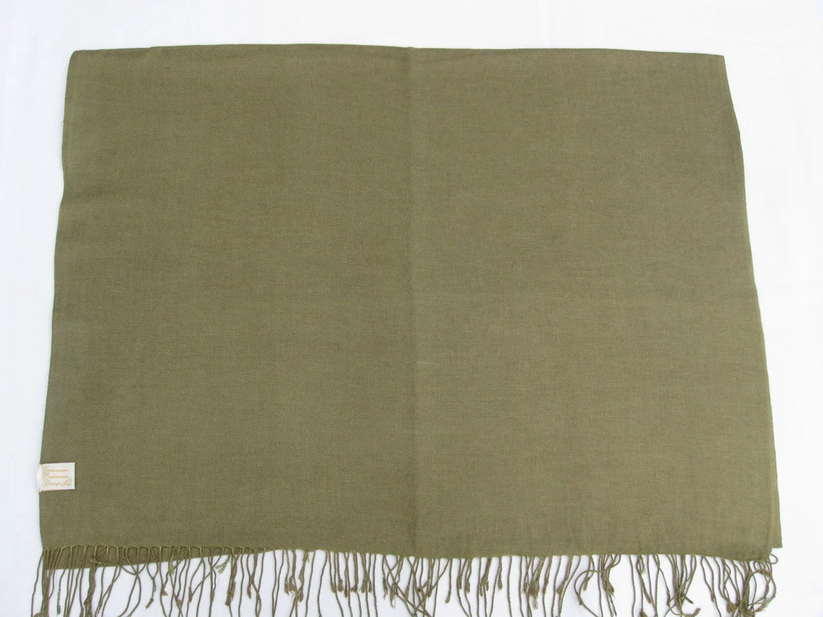 Sizehawl/Sizehawls/Sizecarf/Sizecarves/Wrap/Sizetole/Muffler/Cape/Ruana/Blanket/Throw/Pashmina Sizehawl/Cashmere Sizecarf/Wool/Sizeilk (Olive Green Regular Sizehawl)