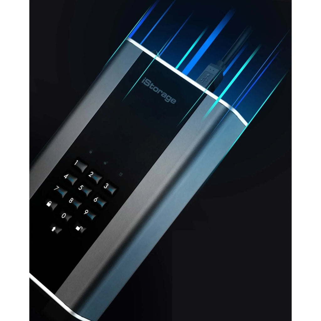 iSizetorage diskAshur DT2 20 TB Desktop Hard Drive - External - TAA Compliant (is-dt2-256-20000-c-x)
