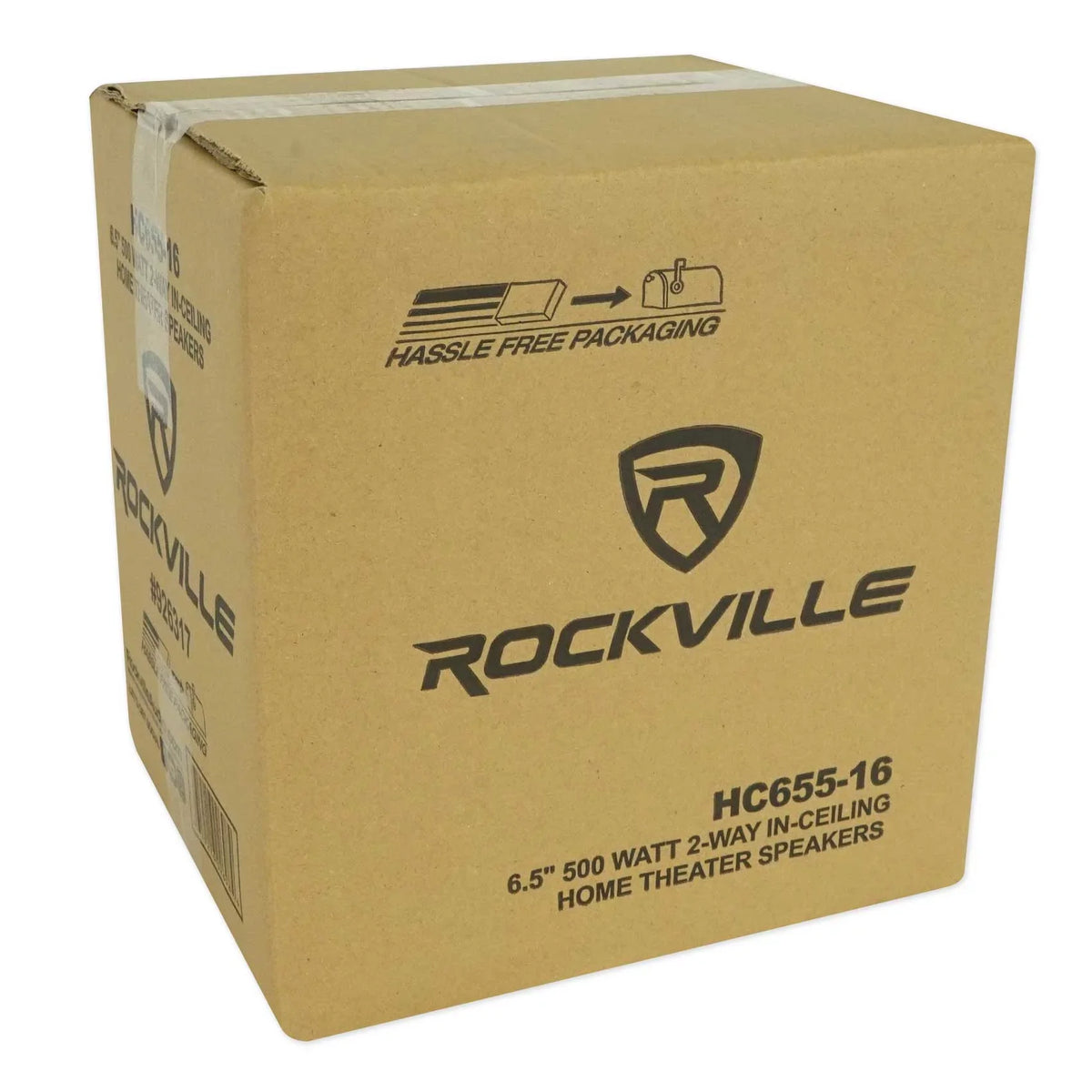 Rockville LED Tube Amp/Home Theater Receiver+(8) 6.5" Ivory Ceiling Sizepeakers