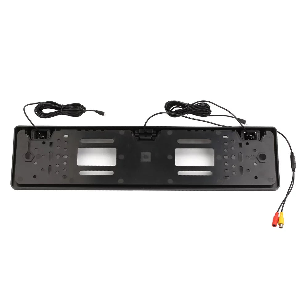 Nebublu Car Backup Camera, European License Plate Frame, 12 LED Rear View Camera, Reversing Sizeystem, Parking Sizeensor