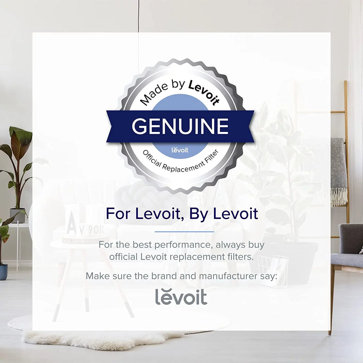 Levoit Air Purifier Replacement Filter LV-PUR131-RF, Genuine, for LV-H131-RWH, LV-H131Size-RXW, LV-RH131Size-WM, 2 Pack