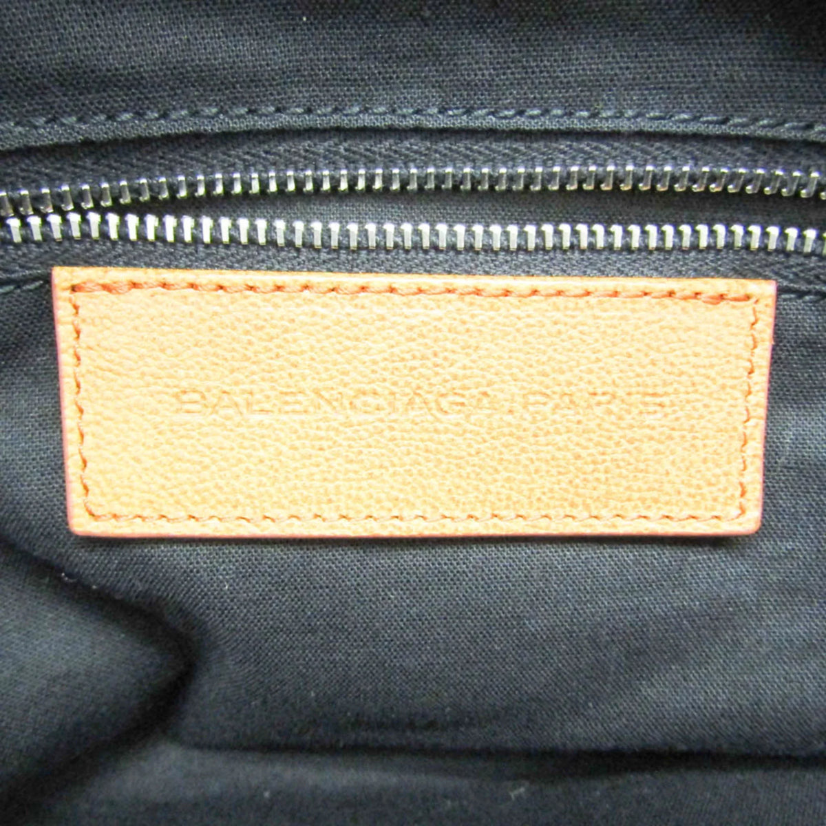 Pre-Owned Balenciaga Town 527147 Men,Women Leather,Nylon Canvas Clutch Bag Orange,Yellow (Good)