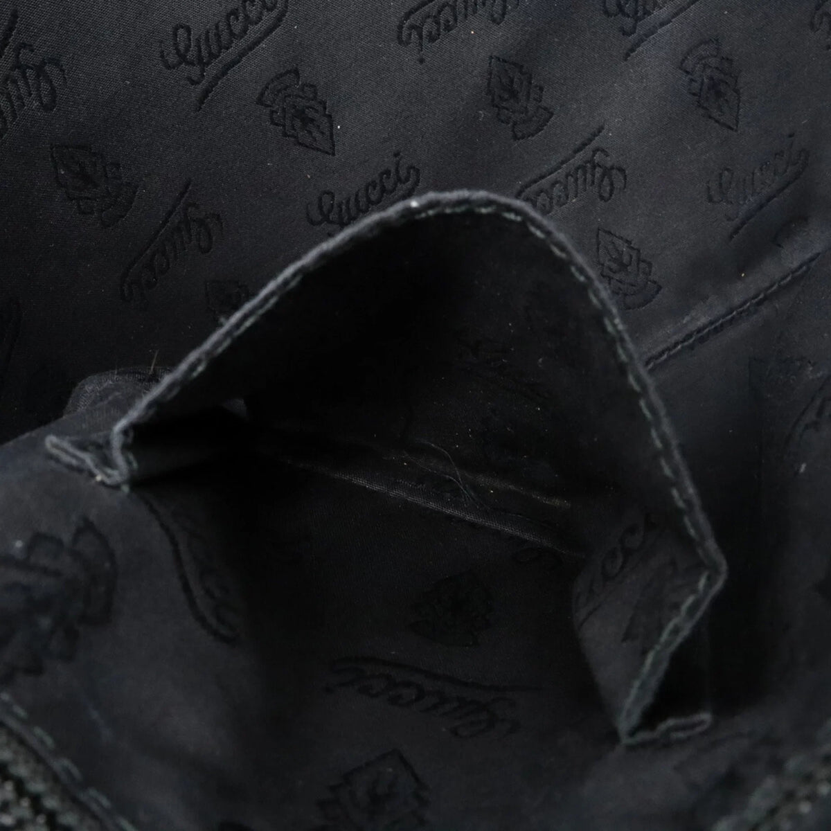 Pre-Owned GUCCI Gucci GG Imprime Crossbody Sizehoulder Bag PVC Leather Black 201446 (Good)