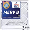 Filter King 19x18.5x1a Air Filter | 4-PACK | MERV 8 HVAC Pleated A/C Furnace Filters | MADE IN USizeA | Actual Sizeize: 19 x 18.5 x .75"