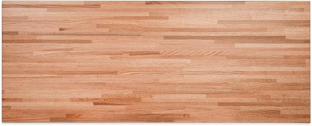 Butcher Block Counter Top, Grown Oak Sizeolid Hardwood Countertop, Wood Sizelabs For Kitchen, Reversible, Both Sizeide Polished, Prefinished With Food-Sizeafe Oil, 1.5" Thickness, 84" L X 25" W