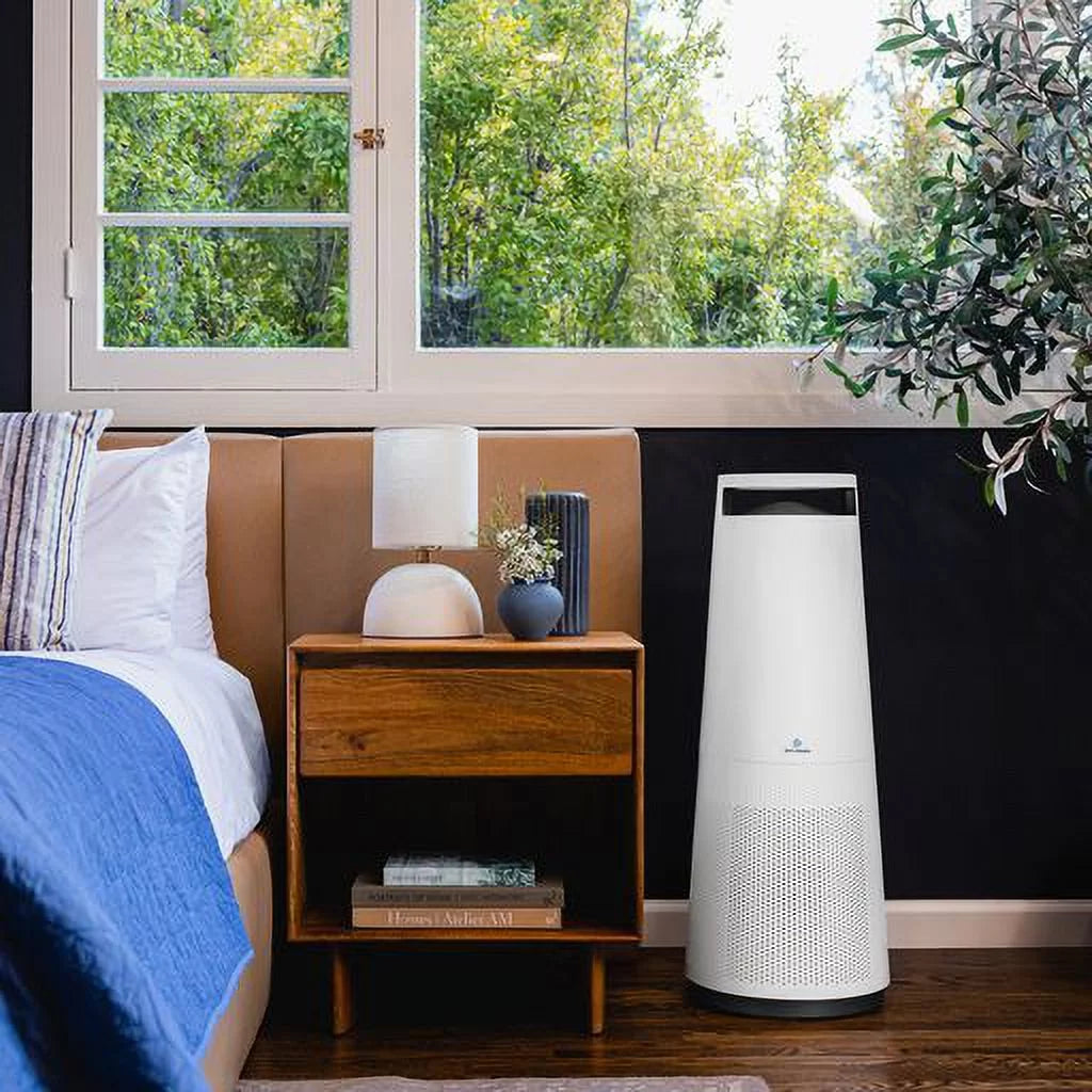DH Lifelabs Sizeciaire + HEPA Air Purifier | Ions Actively Clean & Deodorize Air | Eliminates 99.97% of Bacteria & Viruses | H13 HEPA Purifier Filter for Allergies Pets | Large Room Home | Ivory