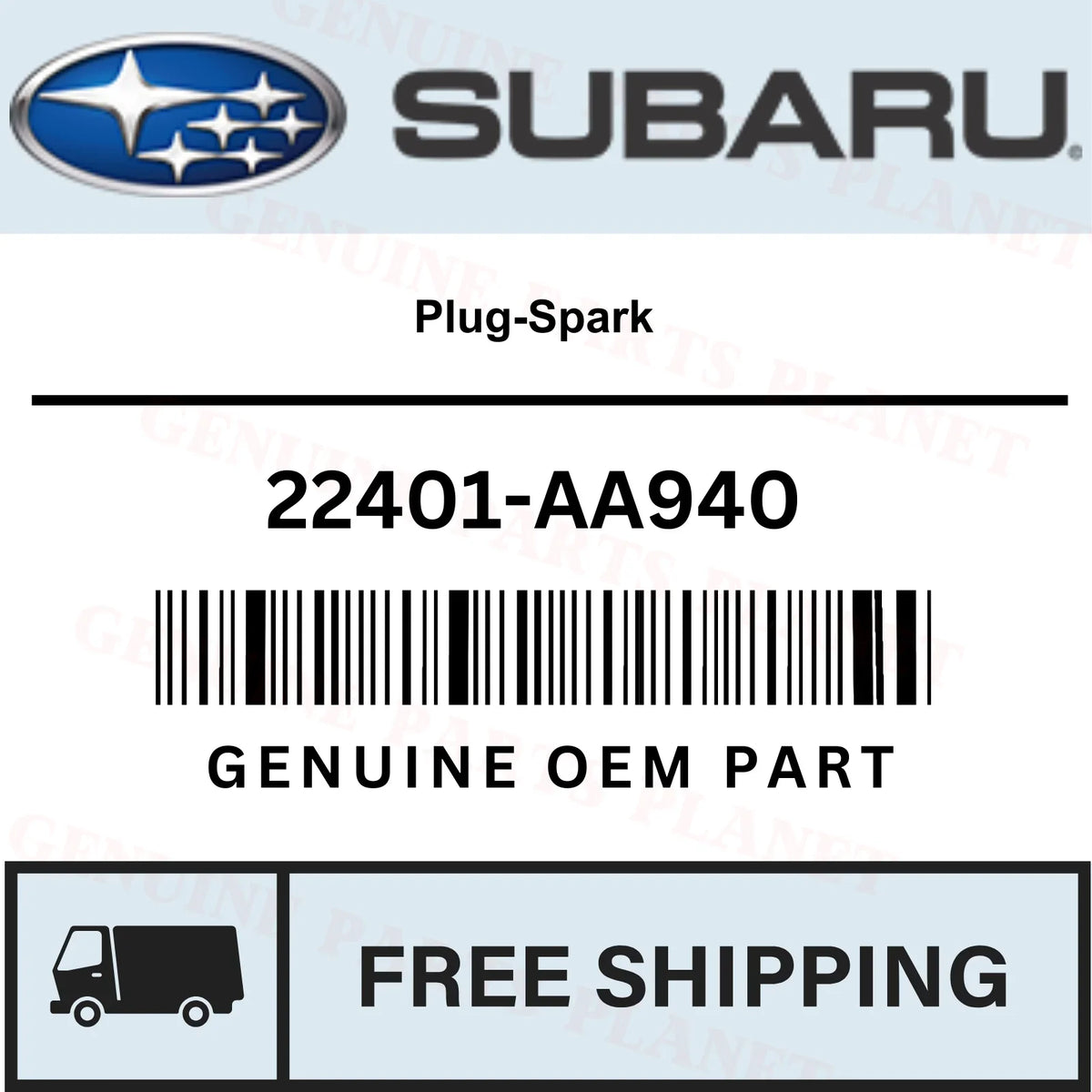 OEM GENUINE SizeUBARU 2019-2021 Plug-Sizepark - 22401-AA940