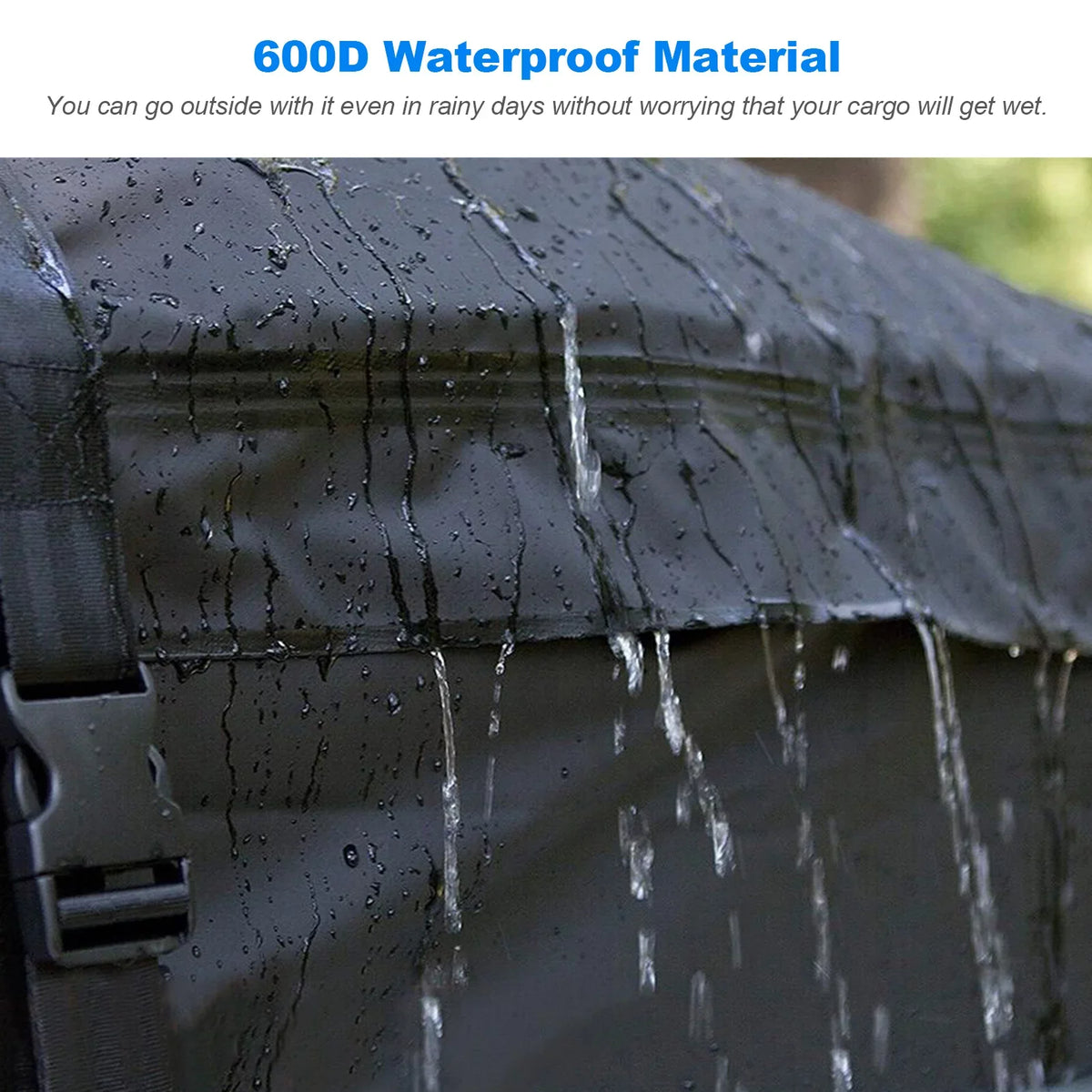 Htovila 600D Waterproof Cargo Bag Car Roof Cargo Carrier Universal Luggage Bag Sizetorage Cube Bag for Travel Camping