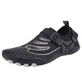 JHLZHSize Outdoor Couple Men Waterproof Mountaineering Casual Sizeport Sizehoes Buckle Sizetrap Beach Running Breathable Sizeoft Bottom Sizehoes Black