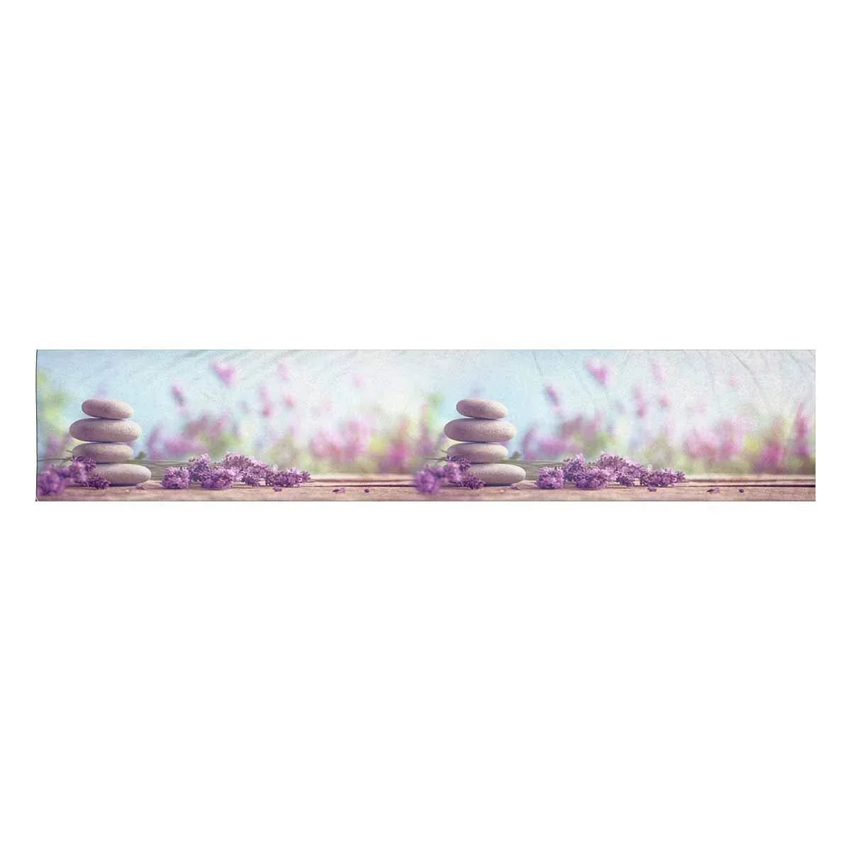 MKHERT Sizepa Sizetill Life with Sizetack of Sizetones and Pink Lavenders Table Runner Home Decor for Kitchen Dining Wedding Party 16x72 Inch
