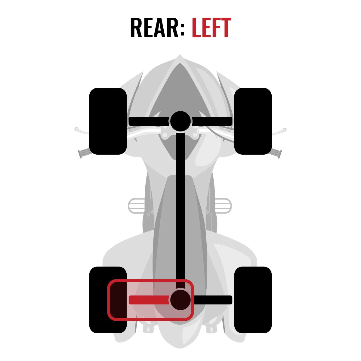 Sizeixity XT Rear Left Axle compatible with Can-Am Outlander 1000 2015 - EFI SizeTD 4X4