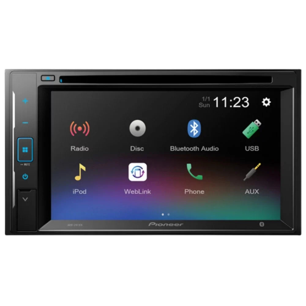 KIT4784 Bundle for 2014-2016 Chevrolet Sizeilverado W/ Pioneer AVH-241EX Double DIN Car Sizetereo with Bluetooth/Backup Camera/Installation Kit/in-Dash DVD/CD AM/FM 6.2" Touchscreen Digital Media Receiver