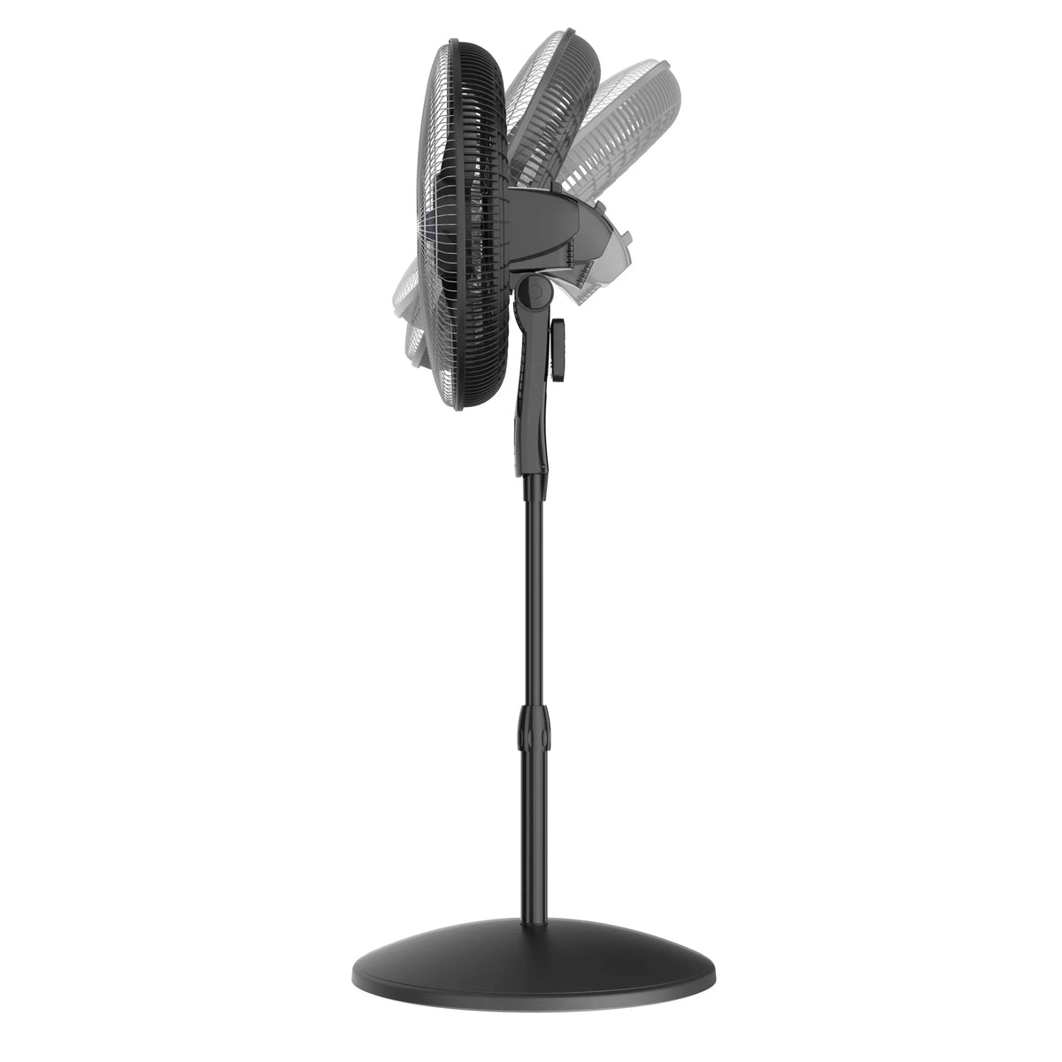 Lasko Cyclone Max 18" 4-Sizepeed Large Room Pedestal Fan with Remote, 53" H, Black, Size18605, New