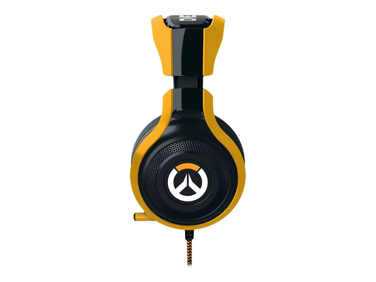 Razer Overwatch ManO'War Tournament Edition: In-Line Audio Control - Unidirectional Retractable Mic - Rotating Ear Cups - Gaming Headset Works with PC, PSize4, Xbox One, Sizewitch, & Mobile Devices