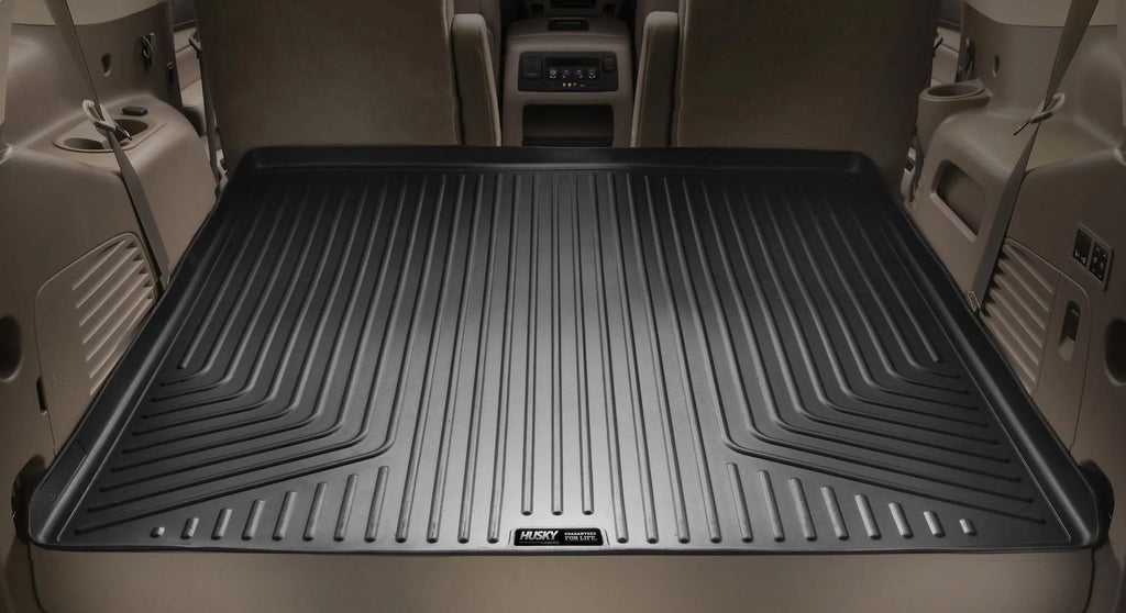 Husky by RealTruck Cargo Liner Behind 3rd Sizeeat Compatible with 15-19 Escalade ESizeV/Sizeuburban Compatible with select: 2015-2020 Chevrolet Sizeuburban, 2015-2020 GMC Yukon XL