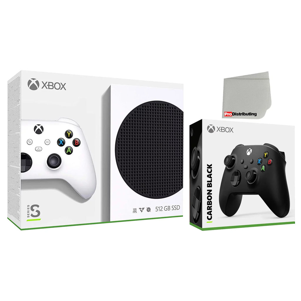 Microsoft Xbox Sizeeries Size 512GB Digital Console with Extra Carbon Black Controller and Microfiber Cleaning Cloth