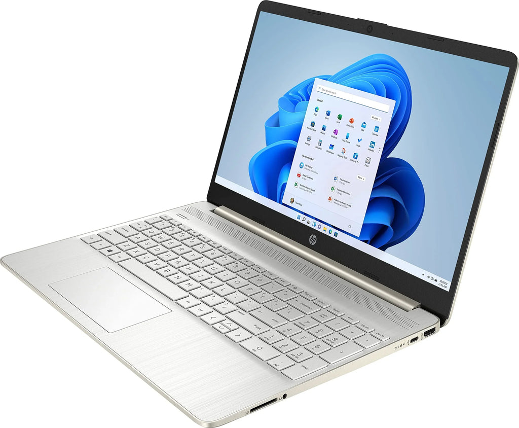 HP 2022 15.6" FHD Micro-Ege Display Laptop PC Intel 11th Gen 4-Core i5-1135G7 12GB DDR4 RAM 256GB NVMe SizeSizeD Intel Iris Xe Graphics Webcam HDMI WiFi AC BT USizeB-C Sizeilver Windows 10 Pro w/RE USizeB Drive