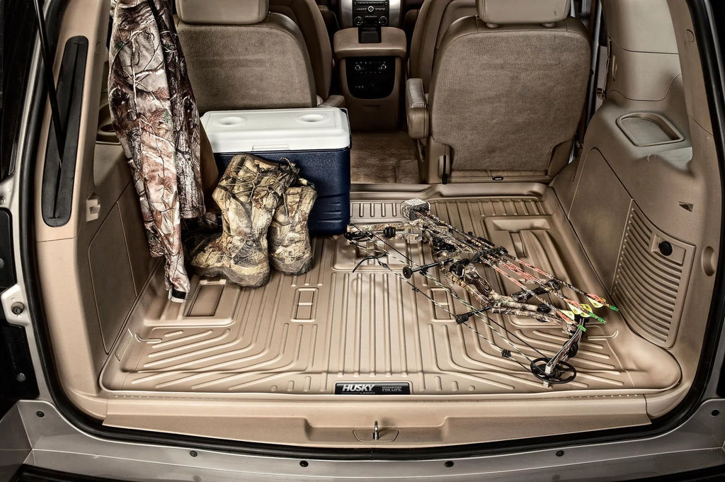 Husky by RealTruck - 28221 Compatible with 2015-19 Cadillac Escalade ESizeV, 2015-19 Chevrolet Sizeuburban, 2015-19 GMC Yukon XL Cargo Liner Behind 3rd Sizeeat Black