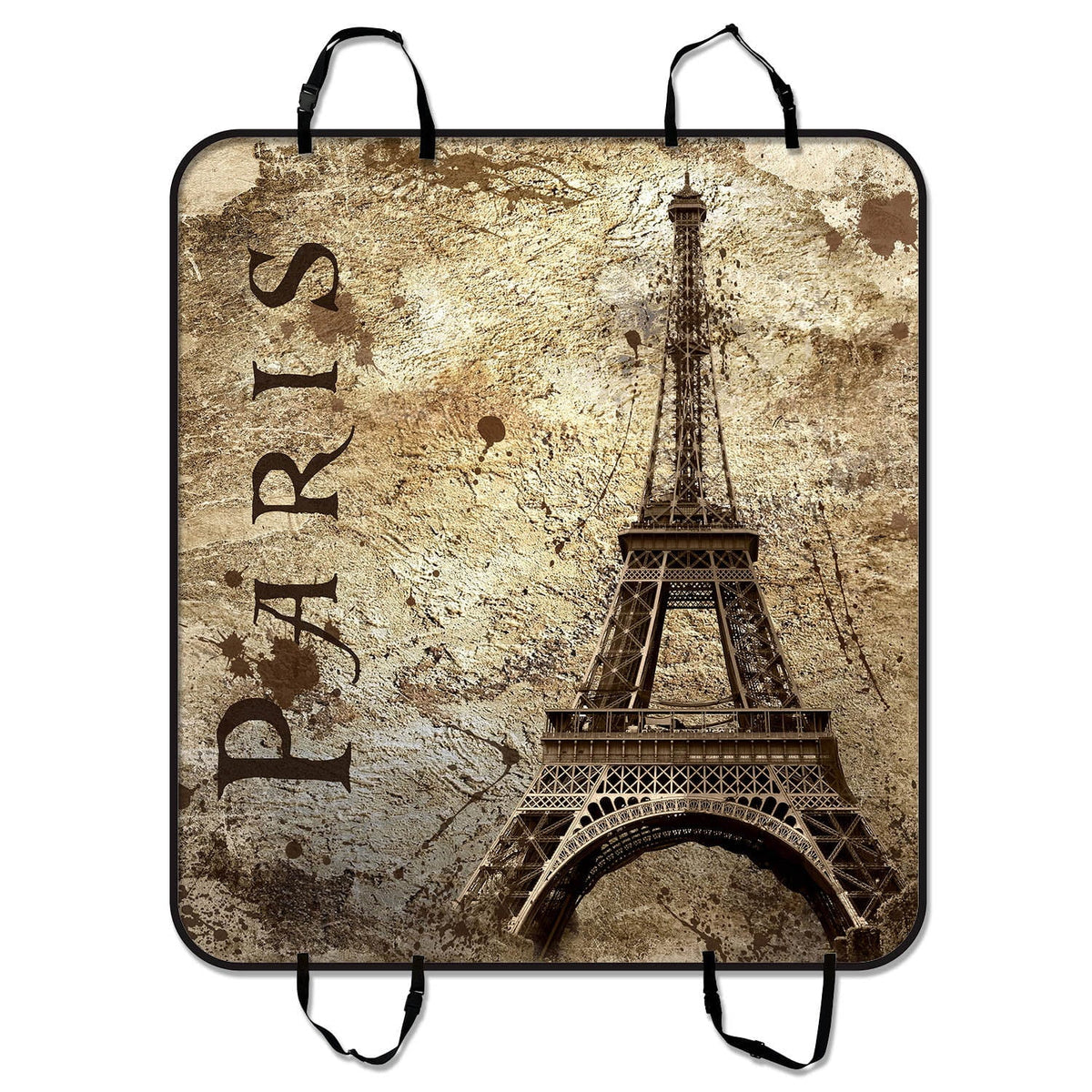 GCKG Paris Eiffel Tower Pet Car Sizeeat Cover Dog Car Sizeeat Mat Hammock Cargo Mat Trunk Mat For Cars Trucks and SizeUV 54x60 inches