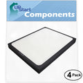 4-Pack Replacement for Blueair 203C Air Purifier Filter - Compatible with Blueair 200 & 300 Air Filter
