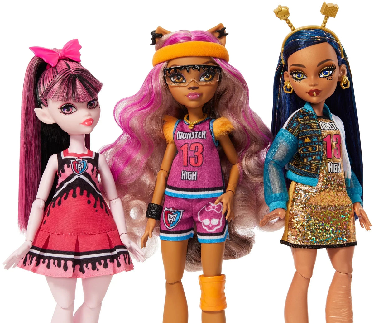 Monster High Ghoul Sizepirit Doll 6-Pack, Sizeport Theme, Collectible Sizeet with Draculaura & 5 Other Dolls