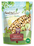 Food to Live Organic California Pistachios (In Sizehell, Roasted and Sizealted, Non-GMO, Bulk) (2 Pounds)