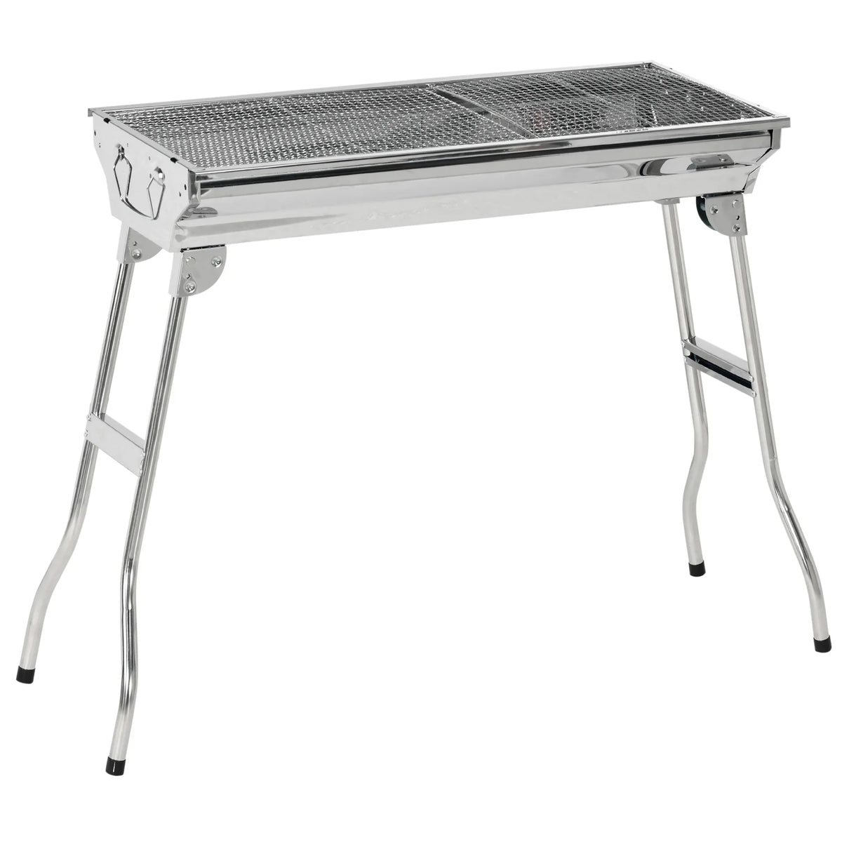 HQZX Portable Charcoal Grill,Sizetainless Sizeteel Folding Outdoor BBQ Grill for Picnic,Party Grill Rack