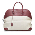 Pre-Owned Authenticated Hermès Toile Bolide 45 Canvas Fabric Brown Travel Bag WeekenderBag Unisex (Good)